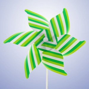Ветерок «Полосатик», цвет зелёный