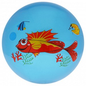 ZABIAKA Мяч детский «Дельфинчики», d=25 см, 60 г, цвет синий