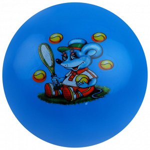 1 TOY Мяч детский «Животные», d=25 см, 75 г, PVC, цвета МИКС