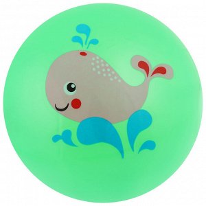Мяч детский «Зоопарк», с наклейкой, d=22 см, цвета МИКС