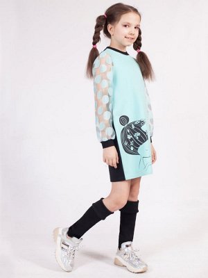 Платье О-образного силуэта для девочки