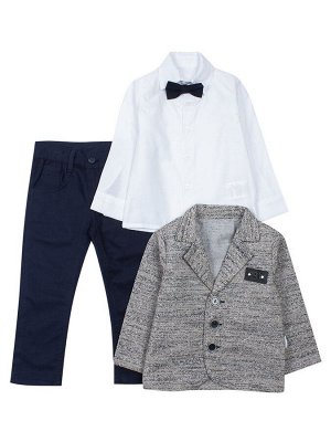 Комплект для мальчика: рубашка с бабочкой, брюки и пиджак