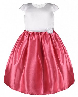 Коралловое нарядное платье для девочки 84353-ДН20
