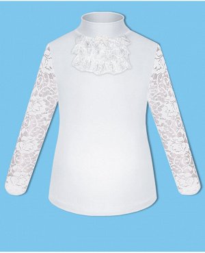 Белая школьная блузка для девочки 78801-ДШ20