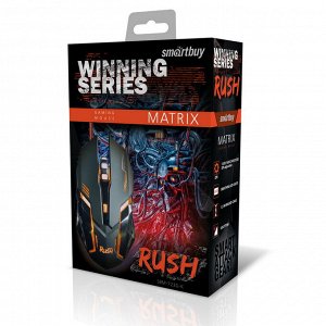 Мышь компьютерная игровая проводная Smartbuy RUSH Matrix черная (SBM-723G-K)/40