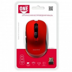 Мышь беспроводная Smartbuy ONE 200AG красная (SBM-200AG-R) / 40
