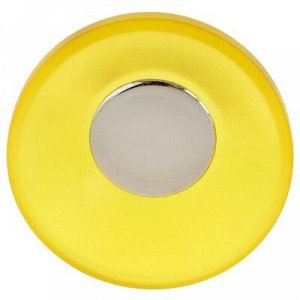 Ручка кнопка PLASTIC 001, пластиковая, желтая