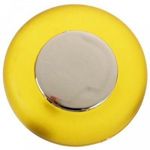 Ручка кнопка PLASTIC 004, пластиковая, желтая