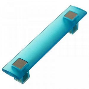 Ручка скоба PLASTIC 007, пластиковая, м/о 96 мм, синяя