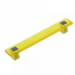 Ручка скоба PLASTIC 007, пластиковая, м/о 128 мм, желтая