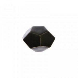 Ручка-кнопка Ceramics 026, керамическая, чёрная
