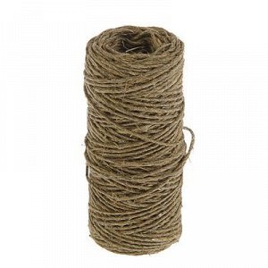 Верёвка упаковочная пеньковая, кручёная 1 мм (50 м)