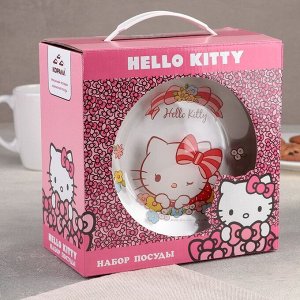 Набор посуды детский «Hello Kitty», 3 предмета