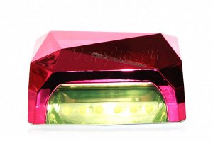 Diamond, LED/UV лампа 36 Вт. Розовая