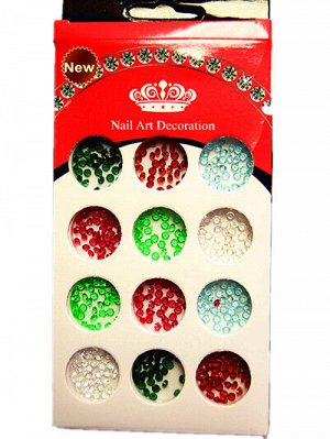 Nail Art Decoration, кристаллы разноцветные