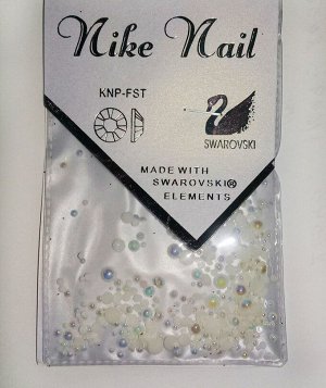 Nire Nail, Swarovski жемчуг разных размеров