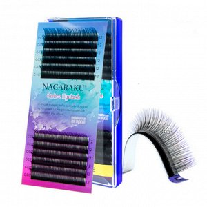 NAGARAKU, Ресницы для наращивания Ombre Eyelash 0.07D 12mm