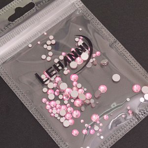 Lehanni, Стразы разных размеров розовые, 250 штук