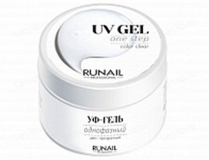 RuNail, Однофазный УФ-гель (цвет: Прозрачный), 56 г