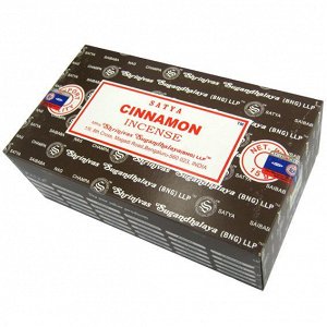 SATYA прямоуг. благовония Cinnamon КОРИЦА 15гр. блок 12шт.