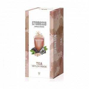 Чай в капсулах цейлон ceylon pekoe tea, cremesso, 16 капсул