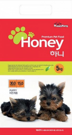 Honey (Хани) для щенков от 3х месяцев мелких пород с раннего возраста, 5 кг