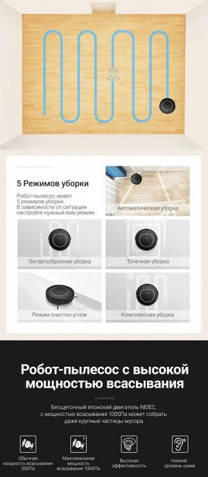 Робот пылесос iLife V55 Pro Черный