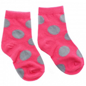Детские носки 6-8 лет 19-22 см "Горошек" Розовые