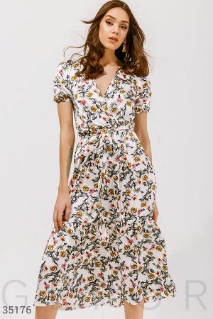 Цветочное летнее платье