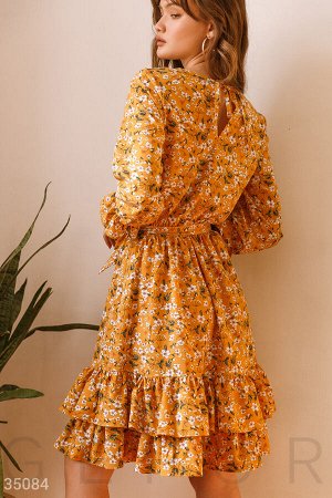 Gepur Желтое цветочное платье