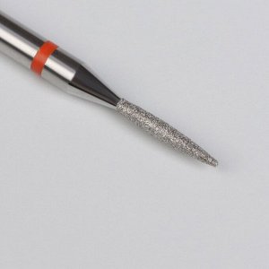 Фреза алмазная для маникюра «Пламя», мелкая зернистость, 1,2 ? 8 мм