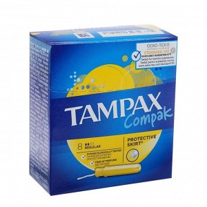Тампоны «Tampax» Compak Regular Single, с аппликатором, 8 шт