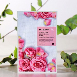 Тканевая маска для лица с экстрактом лепестков розы MIZON Joyful Time Essence Mask Rose, 23 г