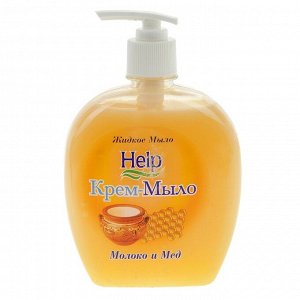 Жидкое мыло Help Молоко и мед с дозатором 500 г
