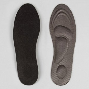 Стельки для обуви, универсальные, амортизирующие, 40-46 р-р, пара, цвет МИКС