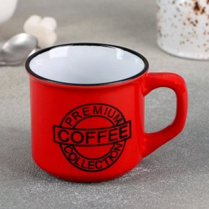 Кружка "Кофе" 165 мл, 10,5х7,5х6,7 см, цвет красный