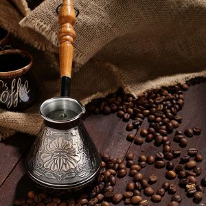Турка для кофе медная «Цветок», 0,2 л