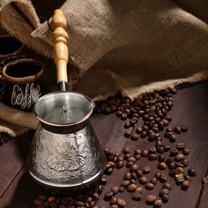 Турка для кофе медная «Цветок», 0,4 л