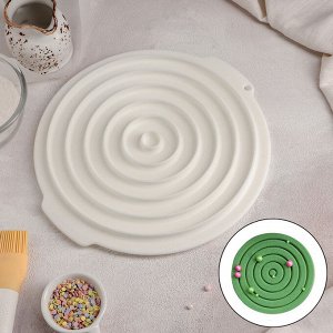 Форма для муссовых десертов и выпечки Доляна «Слои», 27х25,5 см, цвет белый