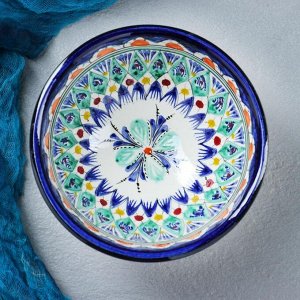Коса Риштанская Керамика "Узоры" 15,5 см, средняя, синий микс