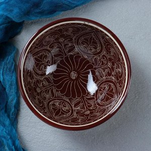 Коса Риштанская Керамика "Узоры" 15,5 см, средняя, коричневая