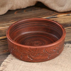 Тарелка "Кеци", красная глина, 18 см