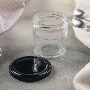 Баночка стеклянная для специй с металлической крышкой «Домашний очаг», 150 мл, 7,5×6,7 см, цвет МИКС