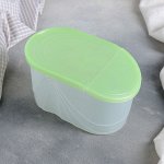 Емкость для сыпучих продуктов 1 л Wave, цвет зелёный