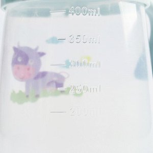 Бутылочка для кормления «Веселые зверята», 400 мл., цвет МИКС