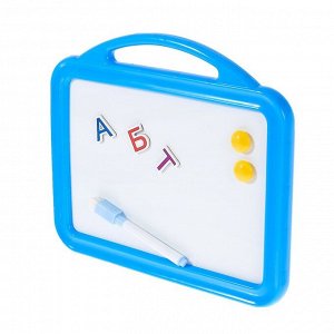 Доска для обучения алфавиту, с магнитами и маркером, цвета МИКС
