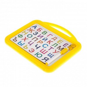 Доска для обучения алфавиту, с магнитами и маркером, цвета МИКС