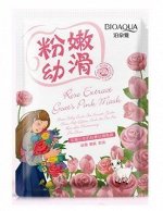 797441 BIOAQUA Маска-салфетка для лица с розой и козьим молоком, 30 г