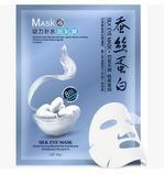 709338 One Spring Увлажняющая маска-салфетка для лица с протеинами шелка (голубая), 40 г