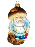 Елочная игрушка из стекла Старичок- Боровичок